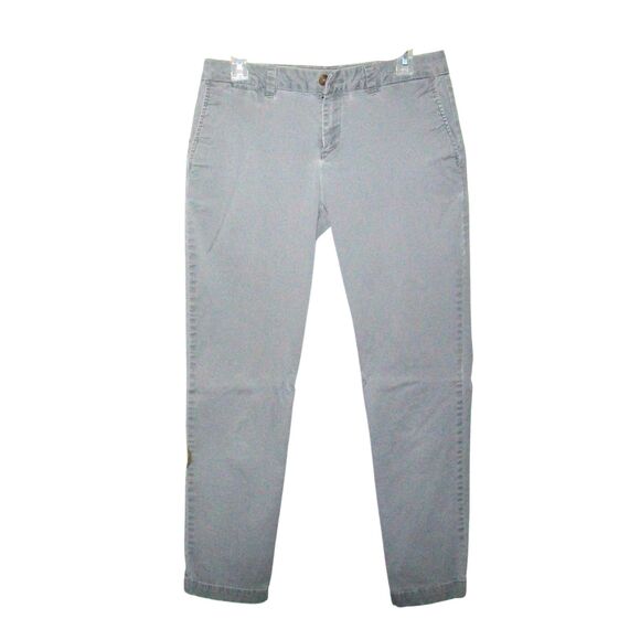 Light Gray Jeans Women 8 Straight Leg Soft Mock Suede Mid Rise Faded Glory - Picture 1 of 8